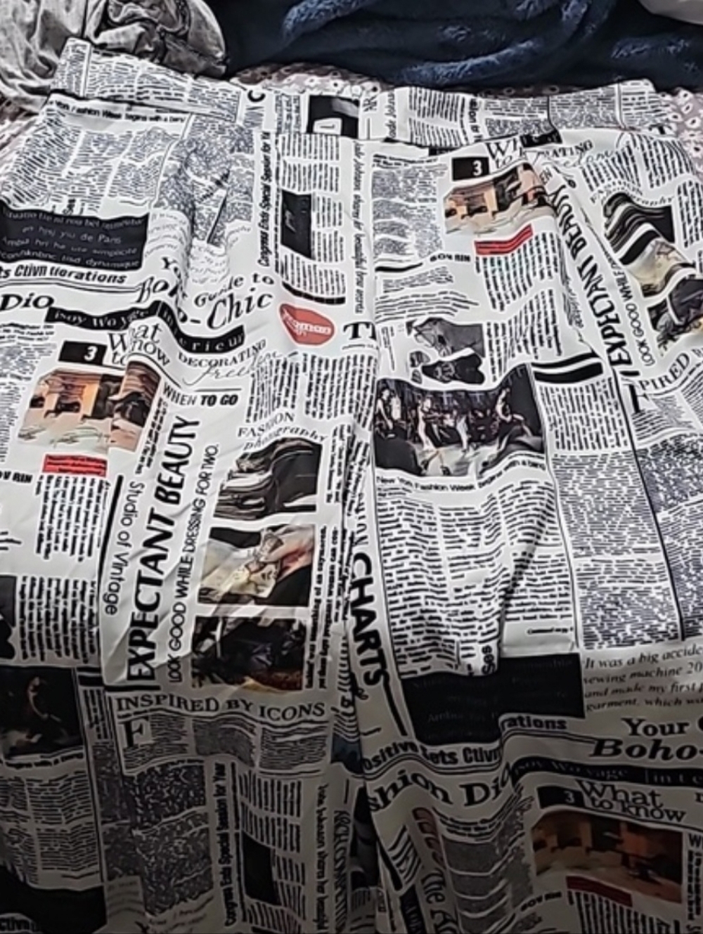 2x news paper pants